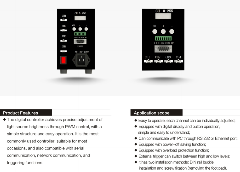 applications of Machine Vision Digital Display Light Controller