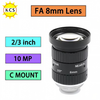 2/3" 3/4" 10MP 12MP C Mount Machine Vision Fixed Focal Lens, Manual Iris F2.0-F22, 8mm 12mm 16mm 25mm 35mm 50mm Lightweight Industrial FA Lens
